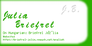 julia briefrel business card